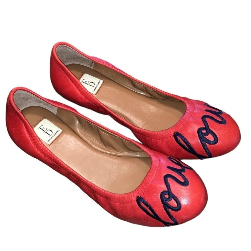 ❄️ ED by Ellen Degeneres | Langley Ballet Flat Vegan Salsa Red Girls Vario…
